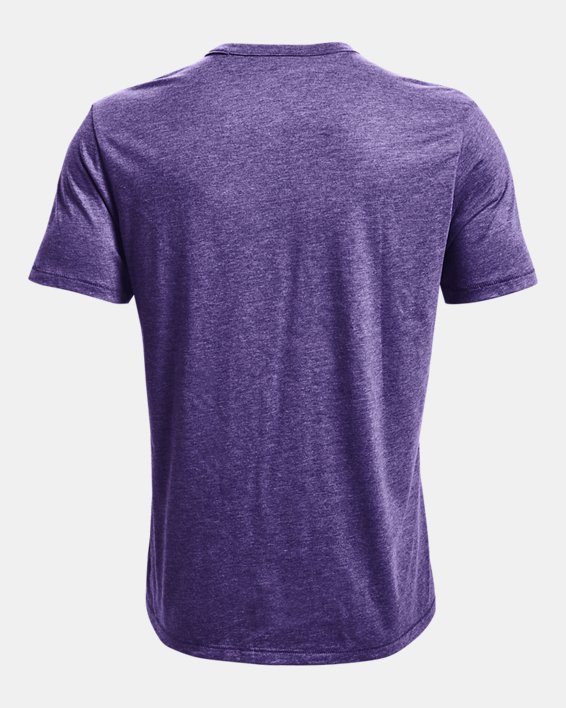 Men's UA Bi-Blend Collegiate Sideline T-Shirt, Purple, pdpMainDesktop image number 4